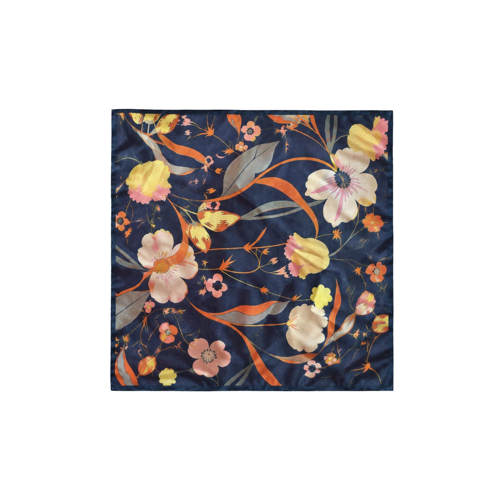 Midnight Bloom Mini Scarf