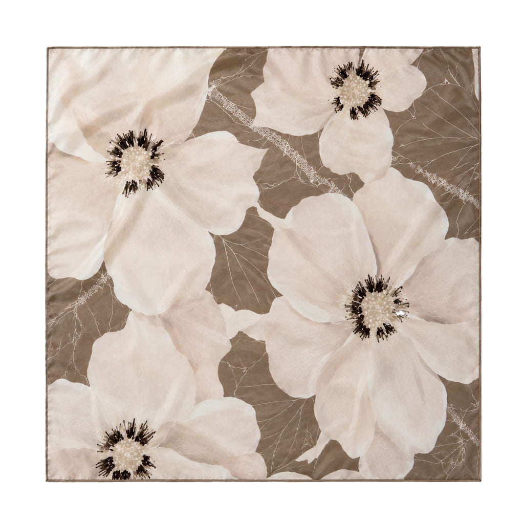 Taupe Bloom Scarf